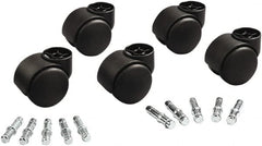 Master Caster - Matte Black Caster Set - For Office & Home Furniture - Exact Tooling