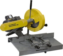 Kalamazoo - 10" Blade Diam, 5/8" Arbor Hole, Miter Chop & Cutoff Saw - 3,450 RPM, 3 hp, 220/440 Volts, 1 or 3 Phase - Exact Tooling