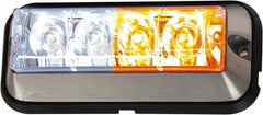 Buyers Products - Variable Flash Rate, Surface Mount Emergency Strobe Light Assembly - Powered by 12 to 24 Volts, Amber & Clear - Exact Tooling