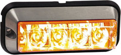Buyers Products - Quad Flash Rate, Surface Mount Emergency Strobe Light Assembly - Powered by 12 to 24 Volts, Amber - Exact Tooling