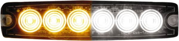 Buyers Products - Variable Flash Rate, Surface Mount Emergency Strobe Light Assembly - Powered by 12 to 24 Volts, Amber & Clear - Exact Tooling