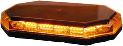 Buyers Products - Variable Flash Rate, Magnetic or Permanent Mount Emergency LED Lightbar Assembly - Powered by DC, Amber & Clear - Exact Tooling