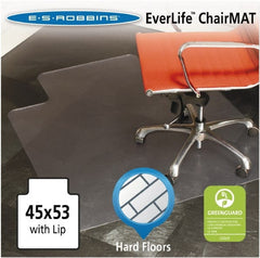 ES Robbins - 53" Long x 45" Wide, Chair Mat - Rectangular, Straight Edge Style - Exact Tooling