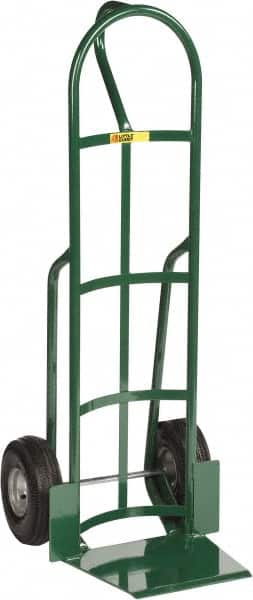 Little Giant - 800 Lb Capacity 49" OAH Hand Truck - 13-1/2 x 16" Base Plate, Loop Handle, Steel, Pneumatic Wheels - Exact Tooling