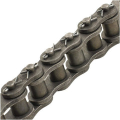 Tritan - 1" Pitch, ANSI 80, Cottered Single Strand Roller Chain - Chain No. 80C, 12,747 Lb. Capacity, 10 Ft. Long, 5/8" Roller Diam, 0.62" Roller Width - Exact Tooling