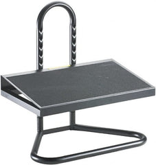 Safco - 20" Wide, 5-1/2 to 15" High Adjustable Foot Rest - Black - Exact Tooling