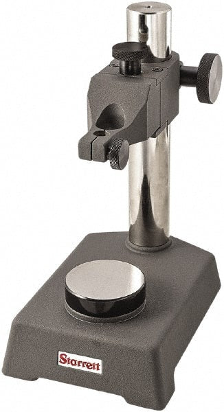 Starrett - Cast Iron, Round Base, Indicator Transfer Stand - Includes Holder - Exact Tooling