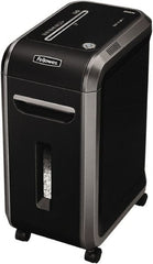 FELLOWES - 5/64 x 9/16" Strip, 12 Sheet Mirco Cut Paper Micro Cut Shredder - 17-5/16" Long x 11-7/16" Wide x 23-3/16" High, Level 5 Security, 9 Gal Wastebasket - Exact Tooling