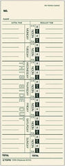 TOPS - 9" High x 3-1/2" Wide Weekly Time Cards - Manila, Use with Acroprint M33, IBM 10-800292, Lathem 33, Simplex 10-100382, 10-800292, 1950-9305, 950-9361 - Exact Tooling