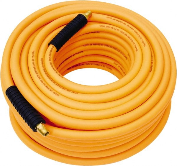 OEM Tools - 3/8" ID 100' Long Multipurpose Air Hose - MNPT x MNPT Ends, 300 Working psi, - Exact Tooling