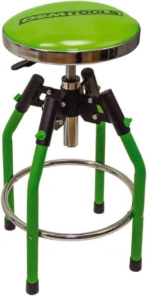 OEM Tools - 330 Lb Capacity, Adjustable Creeper Seat - Chrome, 35.2" High x 14" Wide - Exact Tooling