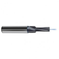 1/2-13 4FL Carbide Thread Mill-Coolant Thru-TiCN - Exact Tooling