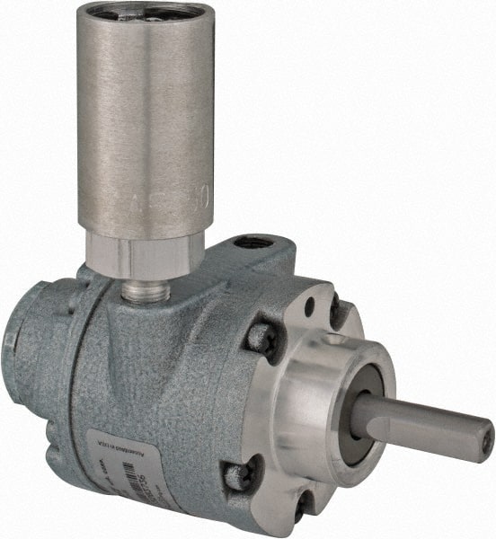Gast - 1/2 hp Reversible Hub Air Actuated Motor - 6,000 Max RPM, 1.14" Shaft Length, 4.66" OAL, 3/8" Shaft Diam - Exact Tooling