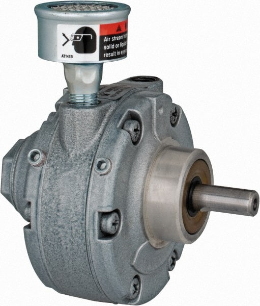 Gast - 3/4 hp Counterclockwise Hub Air Actuated Motor - 3,000 Max RPM, 1.13" Shaft Length, 4.94" OAL, 1/2" Shaft Diam - Exact Tooling