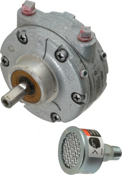 Gast - 3/4 hp Clockwise Hub Air Actuated Motor - 3,000 Max RPM, 1.13" Shaft Length, 4.94" OAL, 1/2" Shaft Diam - Exact Tooling