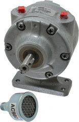 Gast - 1-1/2 hp Reversible Foot Air Actuated Motor - 3,000 Max RPM, 1.12" Shaft Length, 5.81" OAL, 1/2" Shaft Diam - Exact Tooling