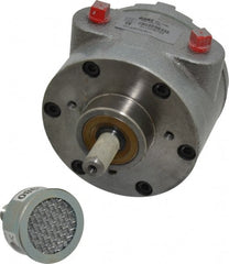 Gast - 1-1/2 hp Reversible Face Air Actuated Motor - 3,000 Max RPM, 1.12" Shaft Length, 5.81" OAL, 1/2" Shaft Diam - Exact Tooling