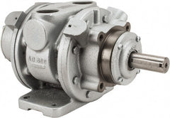 Gast - 9 hp Reversible Foot/Face Air Actuated Motor - 2,000 Max RPM, 2.56" Shaft Length, 14.06" OAL, 1-1/8" Shaft Diam - Exact Tooling