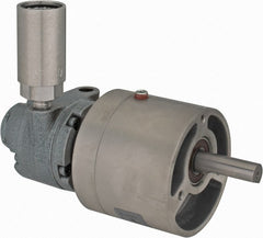 Gast - 1/3 hp Reversible Face Air Actuated Motor - 15:1 Gear Ratio, 350 Max RPM, 6.88" OAL, 1/2" Shaft Diam - Exact Tooling