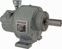 Gast - 1-1/4 hp Reversible Face/Foot Air Actuated Motor - 15:1 Gear Ratio, 200 Max RPM, 11.56" OAL, 1" Shaft Diam - Exact Tooling