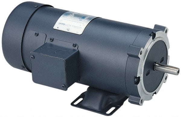 Leeson - 1-1/2 Max hp, 1,750 Max RPM, Electric AC DC Motor - 230 V Input, 56C Frame - Exact Tooling