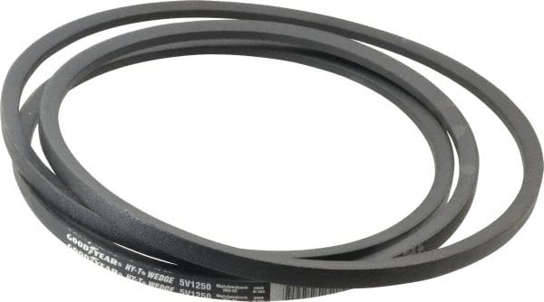 Continental ContiTech - Section 5V, 125" Outside Length, V-Belt - Fiber Reinforced Wingprene Rubber, HY-T Wedge MatchmakerEnvelope, No. 5V1250 - Exact Tooling