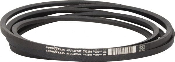 Continental ContiTech - Section 5V, 236" Outside Length, V-Belt - Fiber Reinforced Wingprene Rubber, HY-T Wedge MatchmakerEnvelope, No. 5V2360 - Exact Tooling