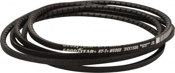 Continental ContiTech - Section 3VX, 150" Outside Length, V-Belt - Fiber Reinforced Wingprene Rubber, HY-T Wedge Matchmaker Cogged, No. 3VX1500 - Exact Tooling