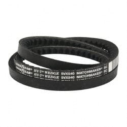 Continental ContiTech - Section 5VX, 54" Outside Length, V-Belt - Fiber Reinforced Wingprene Rubber, HY-T Wedge Matchmaker Cogged, No. 5VX540 - Exact Tooling