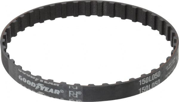 Continental ContiTech - Section L, 1/2" Wide, Timing Belt - Helanca Weave Stretch Nylon, L Series Belts Positive Drive, No. 150L - Exact Tooling