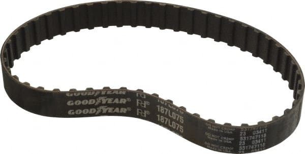 Continental ContiTech - Section L, 3/4" Wide, Timing Belt - Helanca Weave Stretch Nylon, L Series Belts Positive Drive, No. 187L - Exact Tooling