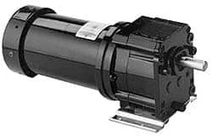 Leeson - 1/15 Max hp, 97 Max RPM, Electric AC DC Motor - 115 V Input, Single Phase, 38D Frame - Exact Tooling