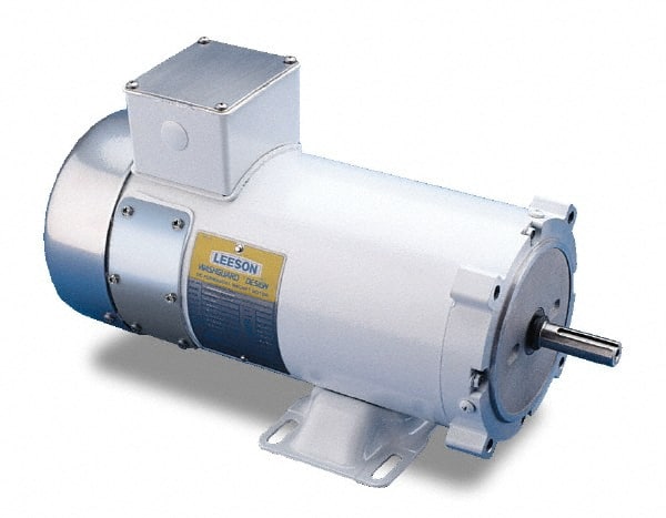 Leeson - 3/4 Max hp, 1,750 Max RPM, Electric AC DC Motor - 230 V Input, ZLS56C Frame - Exact Tooling