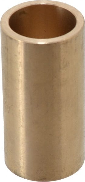 Made in USA - 1" Inside x 1-1/4" Outside Diam, Cast Bronze Sleeve Bearing - 2-1/2" OAL - Exact Tooling