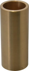 Made in USA - 1" Inside x 1-1/4" Outside Diam, Cast Bronze Sleeve Bearing - 3" OAL - Exact Tooling
