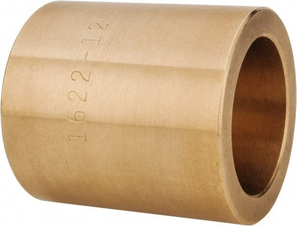 Made in USA - 1" Inside x 1-3/8" Outside Diam, Cast Bronze Sleeve Bearing - 1-1/2" OAL - Exact Tooling
