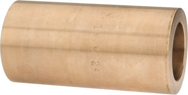 Made in USA - 1" Inside x 1-1/2" Outside Diam, Cast Bronze Sleeve Bearing - 3" OAL - Exact Tooling