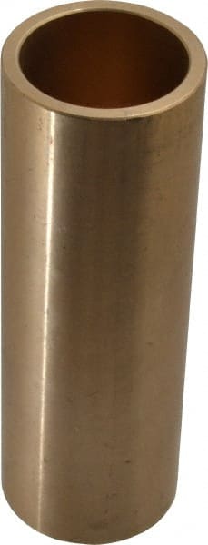 Made in USA - 1-1/8" Inside x 1-3/8" Outside Diam, Cast Bronze Sleeve Bearing - 4" OAL - Exact Tooling