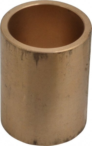 Made in USA - 1-1/4" Inside x 1-1/2" Outside Diam, Cast Bronze Sleeve Bearing - 2" OAL - Exact Tooling