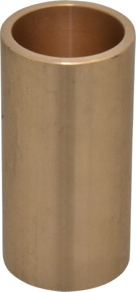 Made in USA - 1-1/4" Inside x 1-1/2" Outside Diam, Cast Bronze Sleeve Bearing - 3" OAL - Exact Tooling
