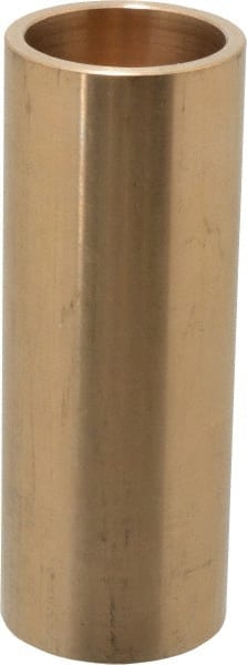 Made in USA - 1-1/4" Inside x 1-1/2" Outside Diam, Cast Bronze Sleeve Bearing - 4" OAL - Exact Tooling