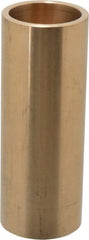 Made in USA - 1-1/4" Inside x 1-1/2" Outside Diam, Cast Bronze Sleeve Bearing - 4" OAL - Exact Tooling