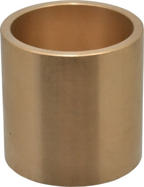 Made in USA - 1-1/2" Inside x 1-3/4" Outside Diam, Cast Bronze Sleeve Bearing - 1-3/4" OAL - Exact Tooling