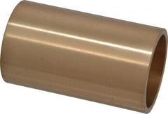 Made in USA - 1-1/2" Inside x 1-3/4" Outside Diam, Cast Bronze Sleeve Bearing - 3" OAL - Exact Tooling