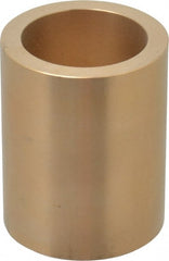 Made in USA - 1-1/2" Inside x 2" Outside Diam, Cast Bronze Sleeve Bearing - 2-1/2" OAL - Exact Tooling