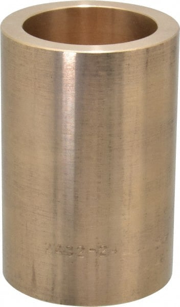 Made in USA - 1-1/2" Inside x 2" Outside Diam, Cast Bronze Sleeve Bearing - 3" OAL - Exact Tooling