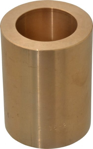Made in USA - 1-1/2" Inside x 2-1/4" Outside Diam, Cast Bronze Sleeve Bearing - 3" OAL - Exact Tooling