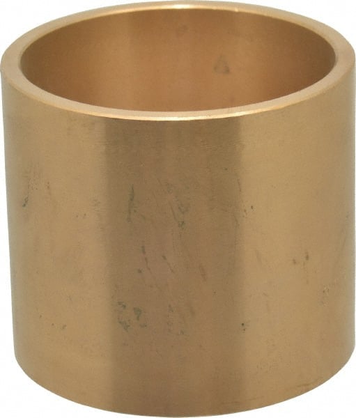 Made in USA - 2" Inside x 2-1/4" Outside Diam, Cast Bronze Sleeve Bearing - 2" OAL - Exact Tooling