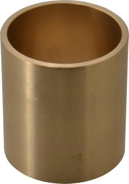 Made in USA - 2" Inside x 2-1/4" Outside Diam, Cast Bronze Sleeve Bearing - 2-1/2" OAL - Exact Tooling