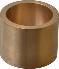 Made in USA - 2" Inside x 2-1/2" Outside Diam, Cast Bronze Sleeve Bearing - 2" OAL - Exact Tooling